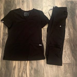 black figs scrub set xxs